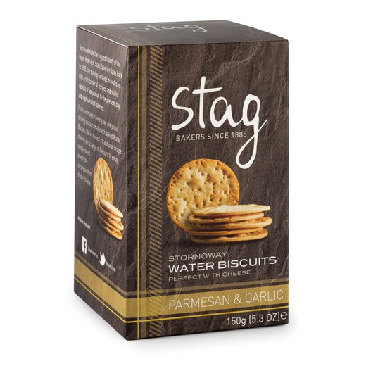 Crackers stag parmesano y ajo 150 grs