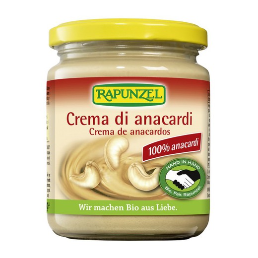 Crema anacardos rapunzel 250 g bio ecológico