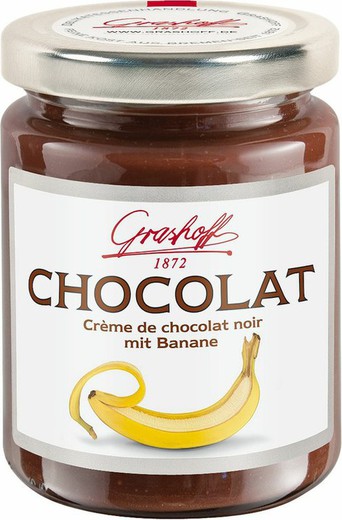 Dark chocolate and banana cream 250 grs grashoff