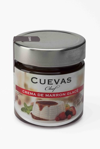 Brown Glace Cream Jar 285 g Cuevas