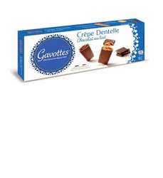 Crepes dentelles covered in milk chocolate 90 g gavottes