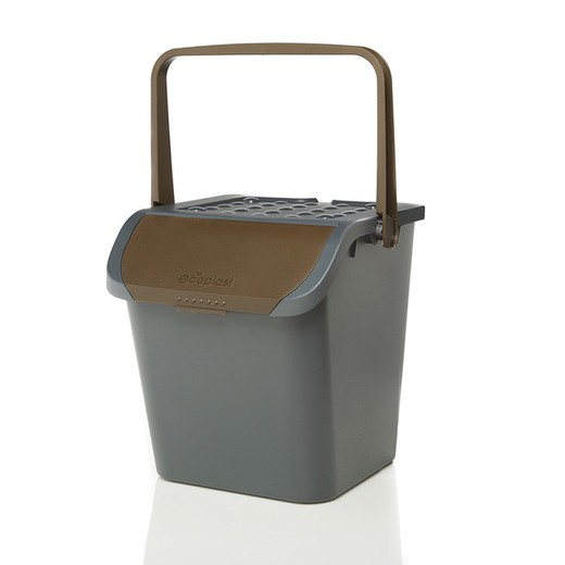 Brun Genbrugsspand 28 liter Ecoplast