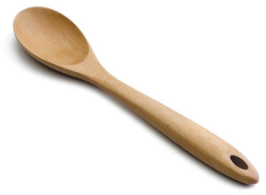 Smooth Beech Wood Kitchen Spoon 30X6 Cms Lacor