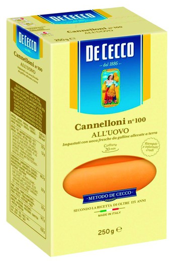 Cannelloni de cecco n. 100 250gr