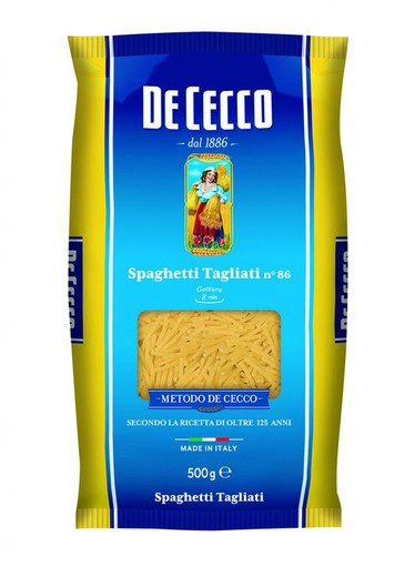 Spaghetti tagliati nº86 de cecco 500 grs