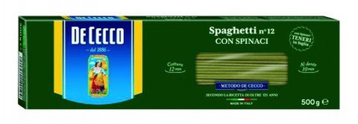 De cecco spaghetti με spinaci