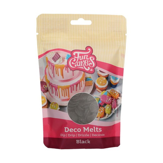 Deco melts black 250 grs funcakes