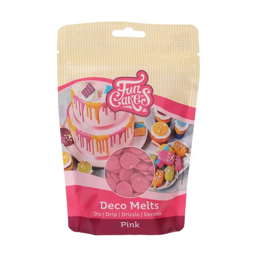 Deco melts roze 250 gram funcakes