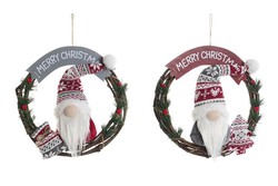 Christmas Gnome Door Hanging Decoration 39x9x35