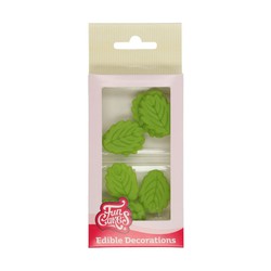 Decoration desserts marzipan leaves 12 units funcakes