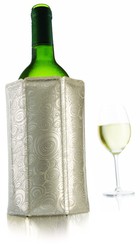 Vacuvin wine bottle cooler - platinum