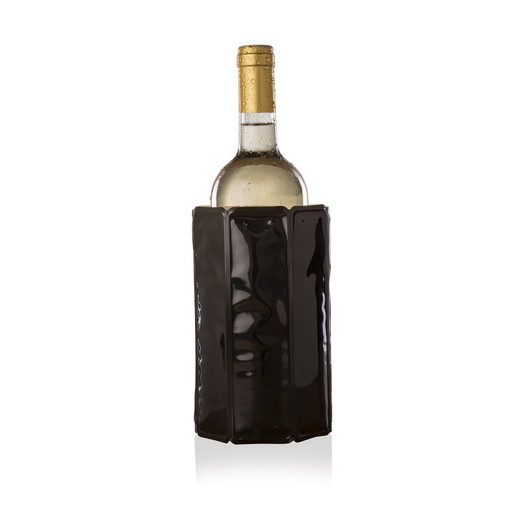 refrigerador de garrafa de vinho preto vacuvin