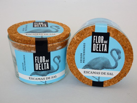 Natural Salt Flakes 90 grams Flor Delta Glass