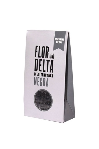 Black Salt Flakes 125 grams Flor Delta Cardboard