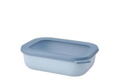 Fiambrera cirqula rectangular 1000 ml  azul nórdico