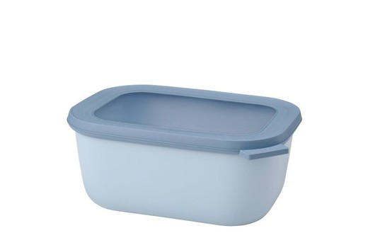 Cirqula rechthoekige lunchbox 1500 ml nordic blue