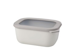 Fiambrera cirqula rectangular 1500 ml  blanco nórdico