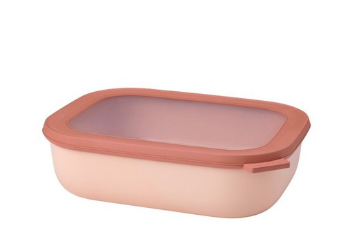 Cirqula rechthoekige lunchbox 2000 ml nordic roze