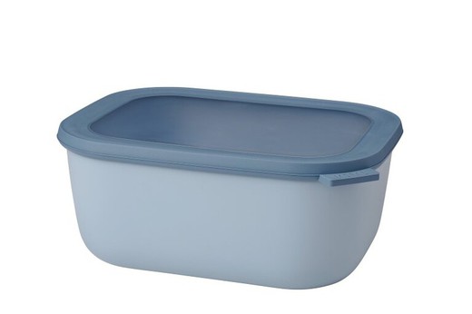 Cirqula rechthoekige lunchbox 3000 ml nordic blue