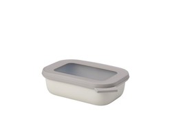 Fiambrera cirqula rectangular 500 ml  blanco nórdico