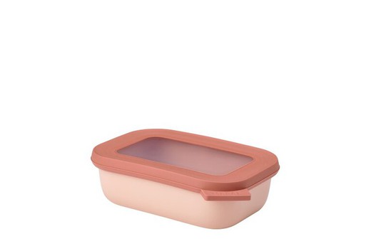 Cirqula rechthoekige lunchbox 500 ml nordic roze