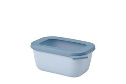 Fiambrera cirqula rectangular 750 ml  azul nórdico