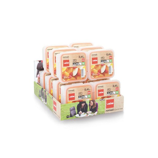 Lunch box container 0.4 white nomad valira