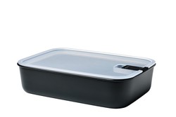 Fiambrera Contenedor Hermético 2250 ml Negro Easyclip Mepal