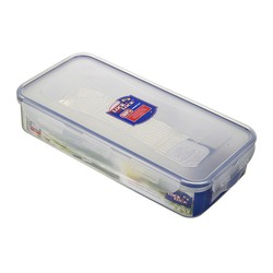 Rektangulær lufttæt madkasse med gitter 1,6 l lås & Låse