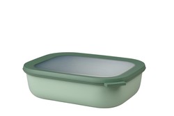 Fiambrera Rectangular Hermética 2000 ml Nordic Sage Cirqula Mepal