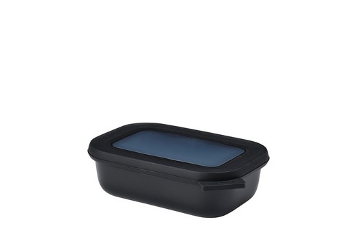 Hermetische rechthoekige lunchbox 500 ml Zwart Nordico Cirqula Mepal