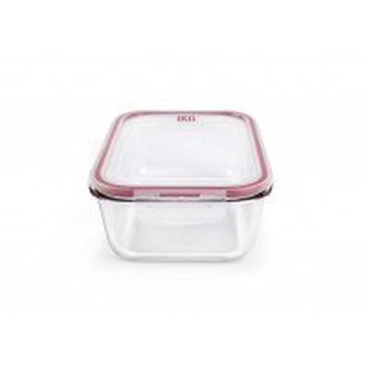 Iris glass lunch box 1860ml rect (oven safe)