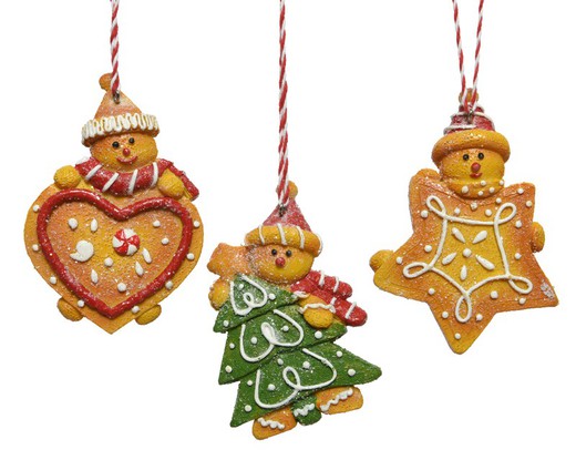 Figura Galleta Jengibre Colgar Arbol Navidad Kaemingk