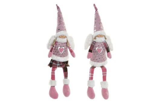 Pink christmas girl figurine 54 cms