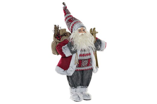 Figura babbo natale tradizionale altezza 45 cm