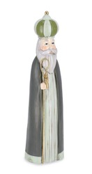 Figura Rey Mago Color Verde 30 cms altura Bizzotto