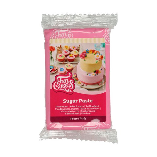 Mooie roze fondant 250 gr funcakes