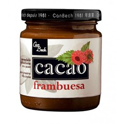 Mermelada de de frambuesa con cacao can bech