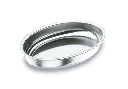 Honda Oval Fountain Tray 40X26 Inox Lacor