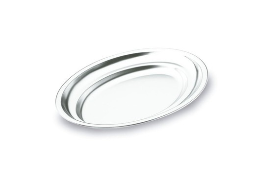 Bandeja Oval em Aço Inox 18% Cr 70X45 Lacor