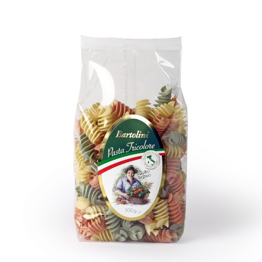 Ζυμαρικά Fussili tricolor bio bartolini 500 γρ
