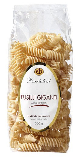 Giant fussilli pasta bartolini 500 grs
