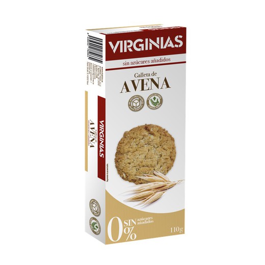 Galleta Avena 0% sin Azúcar Añadido Virginias