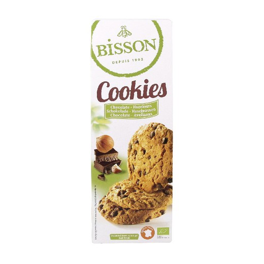 Bisson hazelnut chocolate biscuit bio cookies 200g