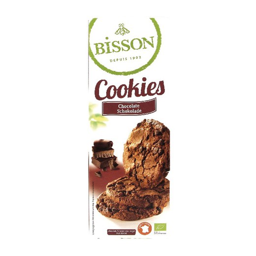 Bisson σοκολατένιο μπισκότο bio cookies 200 γρ