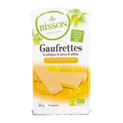Galleta bio gaufrettes limon bisson 190g