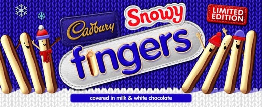 Cadbury Snowy Fingers Cookie 115 γρ