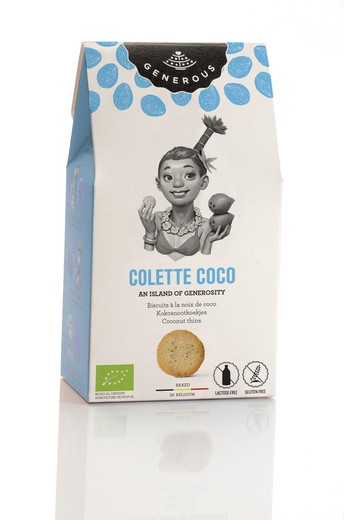 Generous gluten-free cookie colette coconut 120 grs