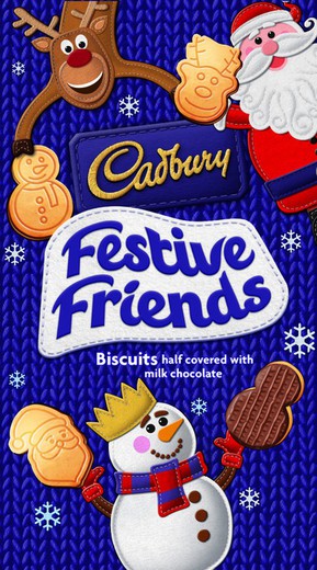 Cadbury Cookies 150 γρ. Χριστουγεννιάτικη Έκδοση