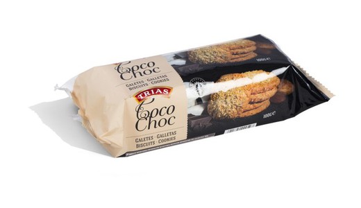 Coco choc cookies 100g trias pack cookies